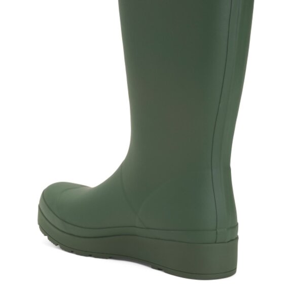 NEW HUNTER Waterproof Play Insulated Faux Fur womenTall Rain Boots 1025 8m4 - Picture 11 of 11